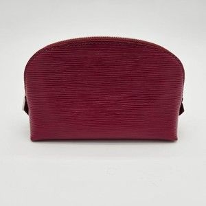 💯 Authentic Louis Vuitton Epi Leather Raspberry Cosmetic Case Like New